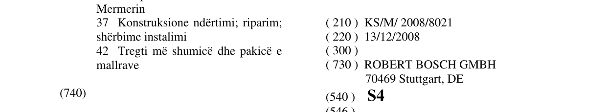 Zëri i markës S4 në buletin