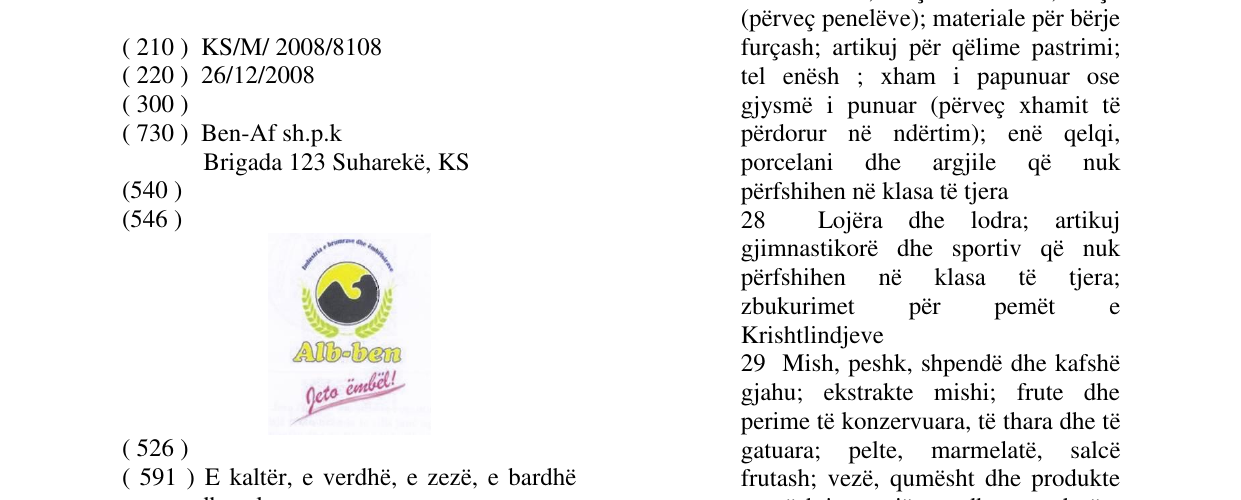 Zëri i markës Alb-ben në buletin