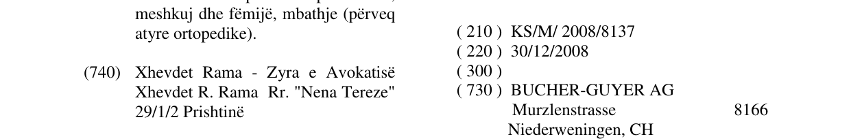 Zëri i markës CITY CAT në buletin