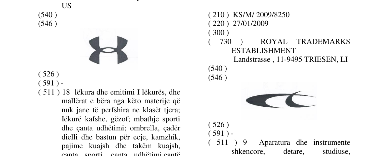 Zëri i markës Markë figurative në buletin