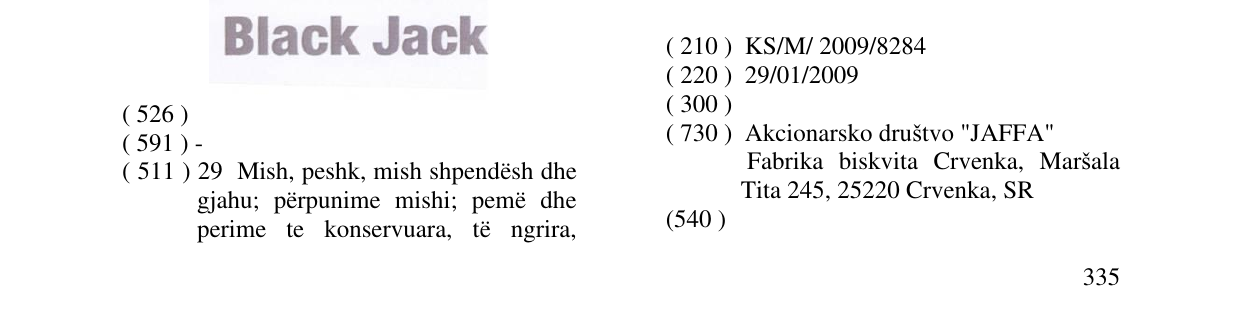 Zëri i markës JEDI ZDRAVO në buletin