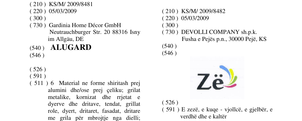 Zëri i markës Zë në buletin