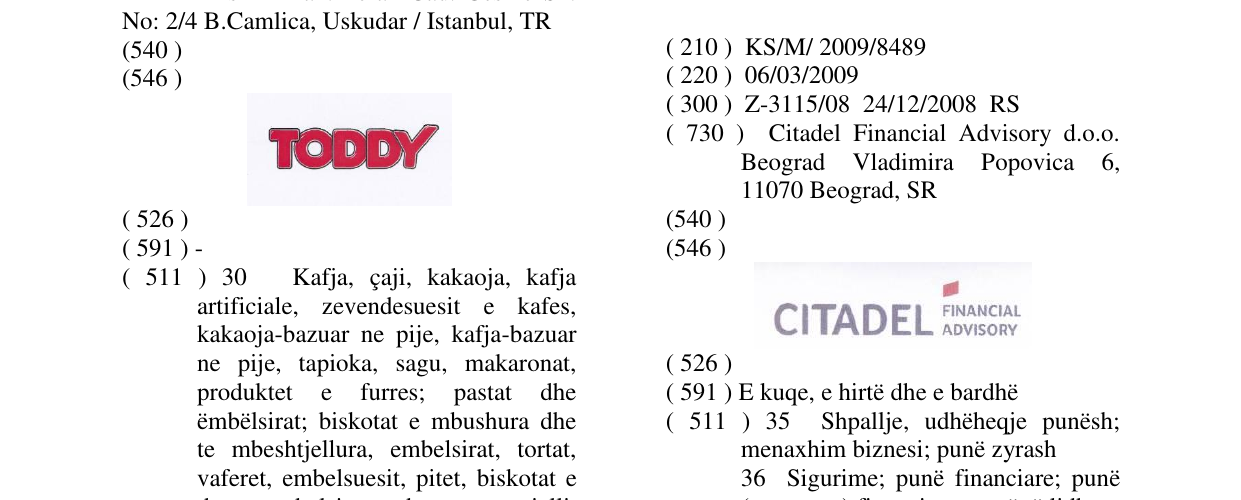 Zëri i markës CITADEL FINANCIAL ADVISORY në buletin