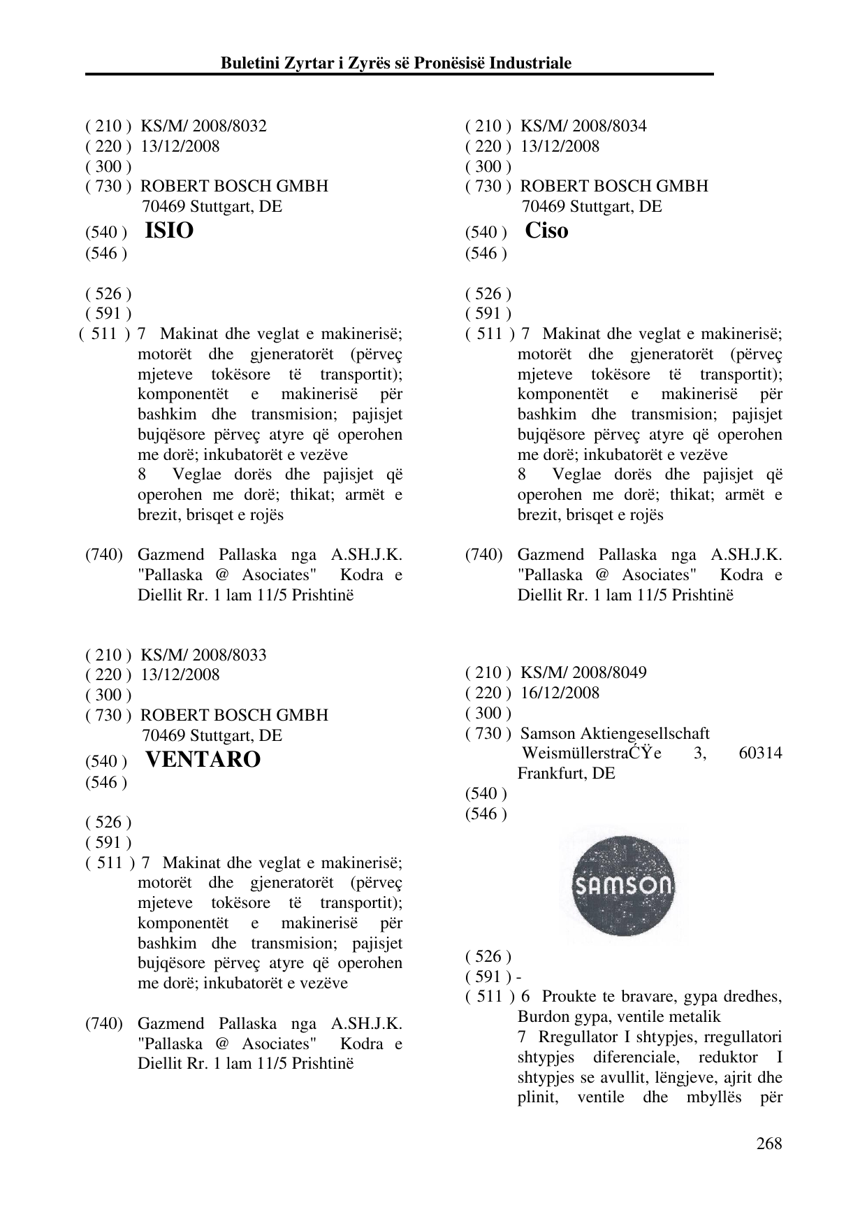 Faqja 268 e buletinit