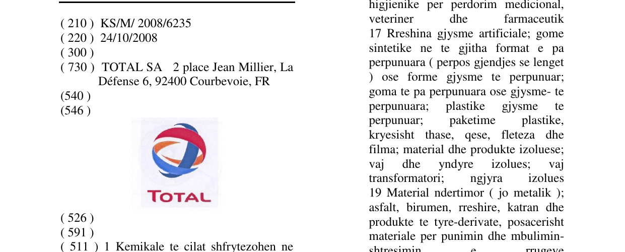 Zëri i markës TOTAL në buletin