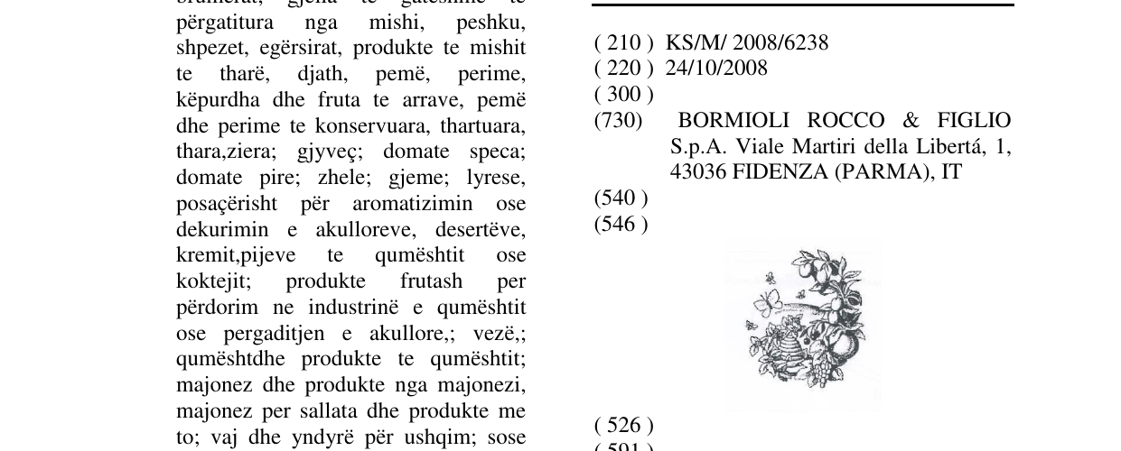 Zëri i markës Markë figurative në buletin