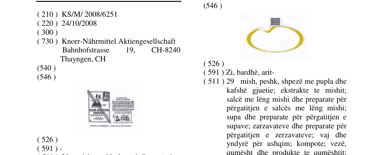 Zëri i markës LEVURE ALSACIENNE CHIMIQUE (STYLISED) (LABEL) në buletin