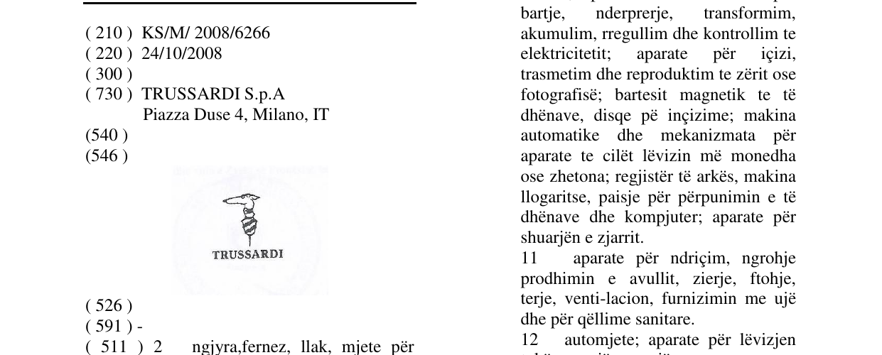 Zëri i markës Markë figurative në buletin