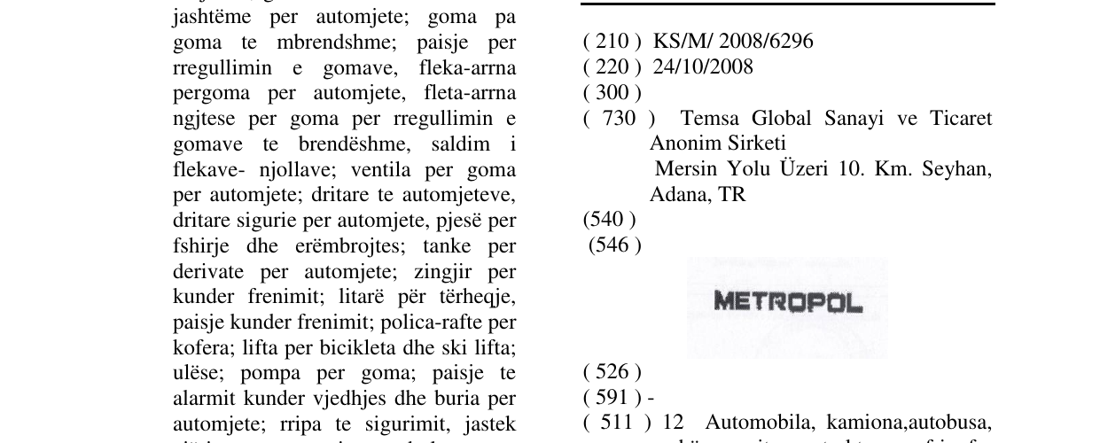 Zëri i markës METROPOL në buletin