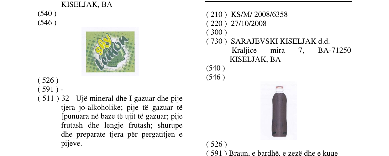 Zëri i markës Markë figurative në buletin