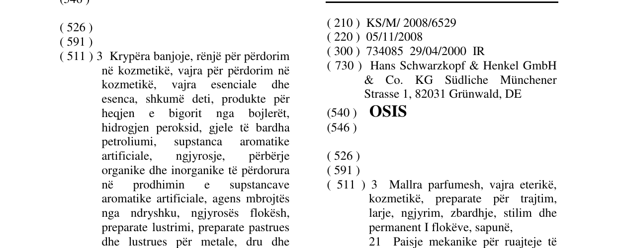 Zëri i markës OSIS në buletin