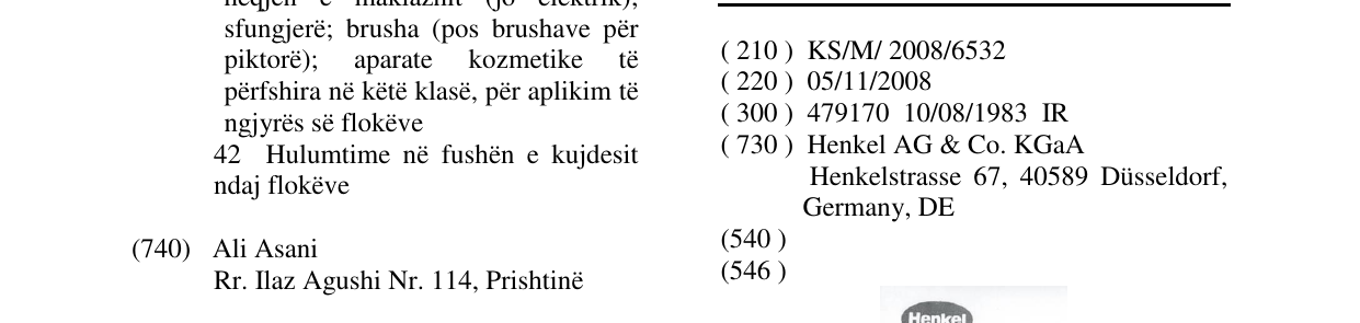 Zëri i markës HENKEL PUR në buletin