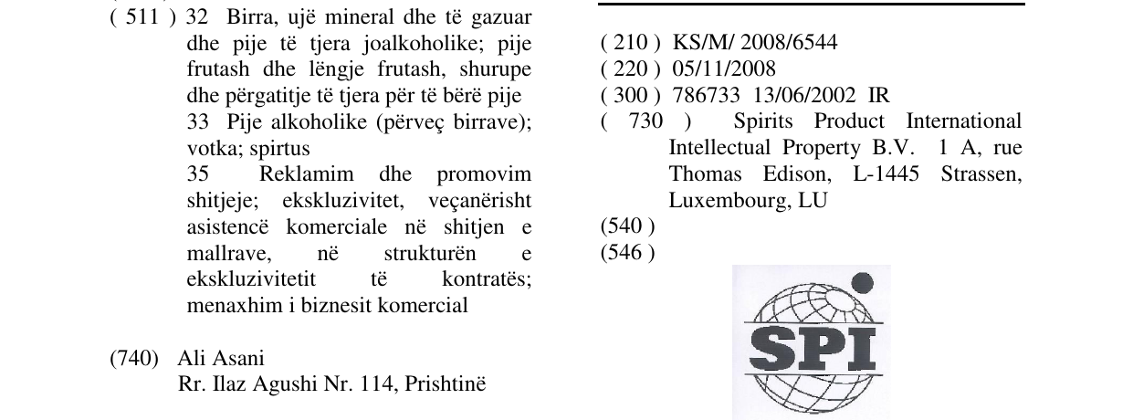 Zëri i markës SPI në buletin