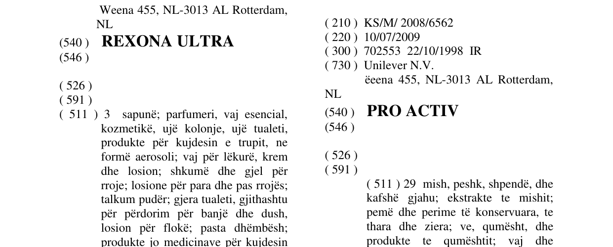Zëri i markës PRO ACTIV në buletin
