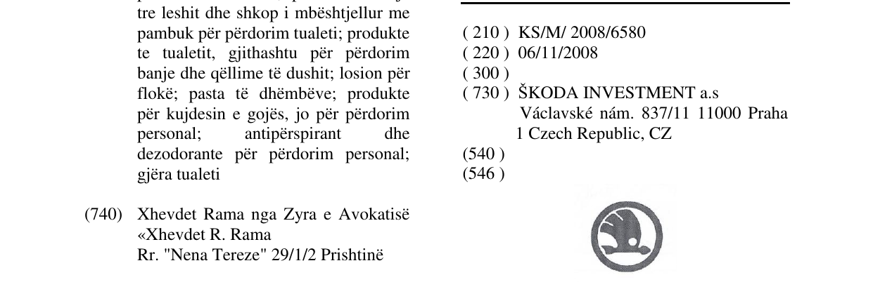 Zëri i markës Markë figurative në buletin