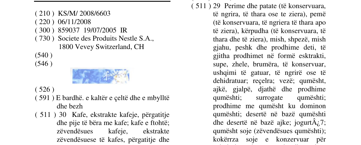 Zëri i markës FRAPPE në buletin