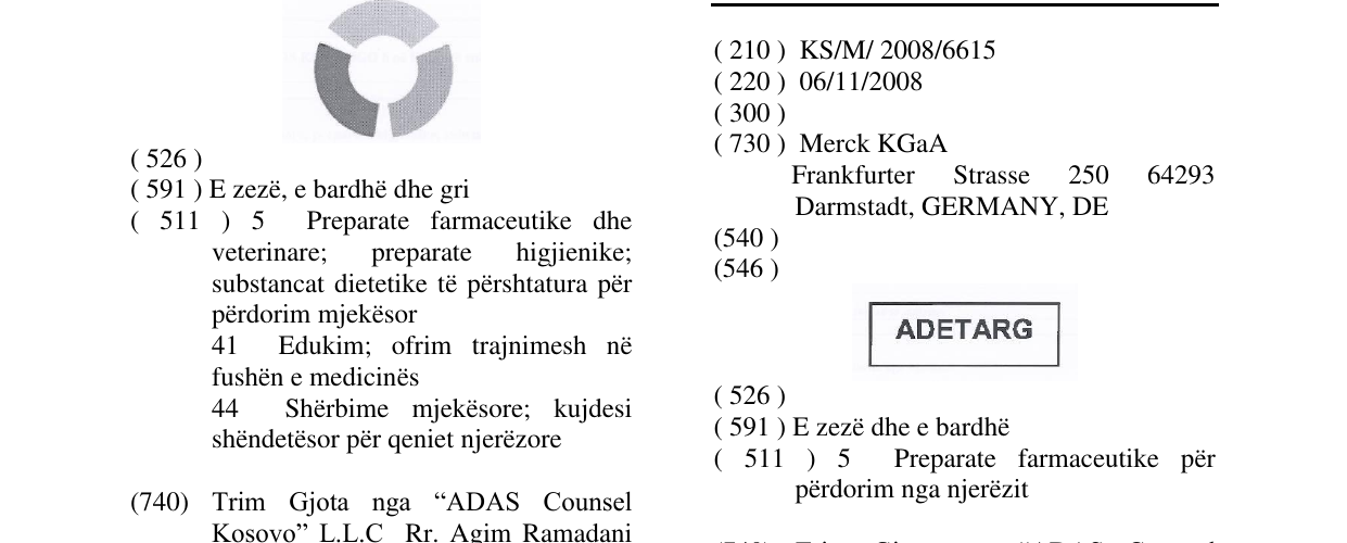 Zëri i markës ADETARG në buletin