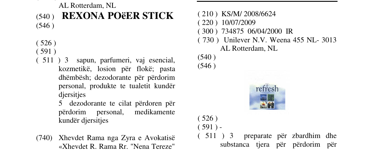 Zëri i markës REFRESH në buletin