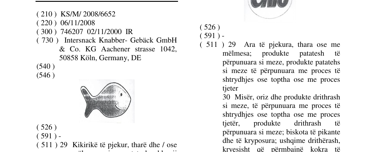 Zëri i markës Markë figurative në buletin