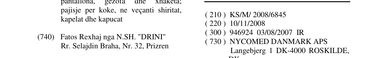 Zëri i markës Markë figurative në buletin