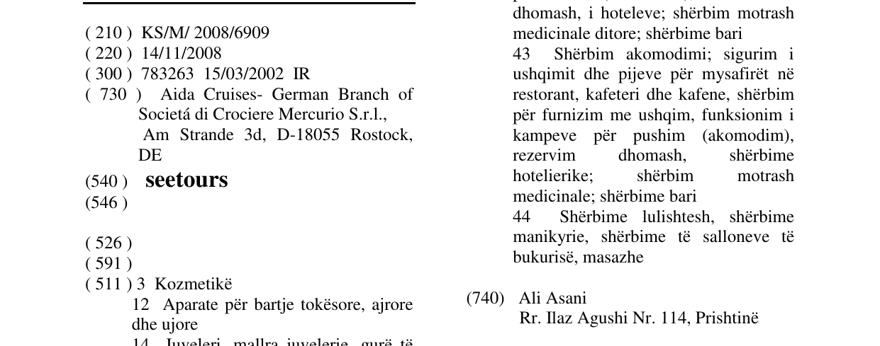 Zëri i markës seetours në buletin