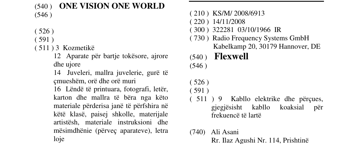 Zëri i markës Flexwell në buletin
