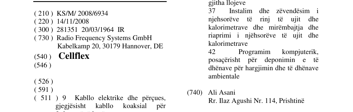 Zëri i markës Cellflex në buletin