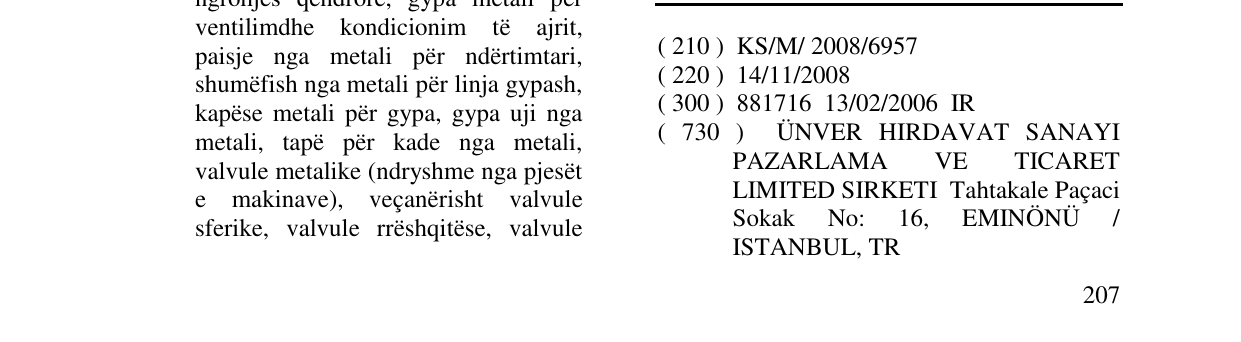 Zëri i markës HÜRTOKS në buletin