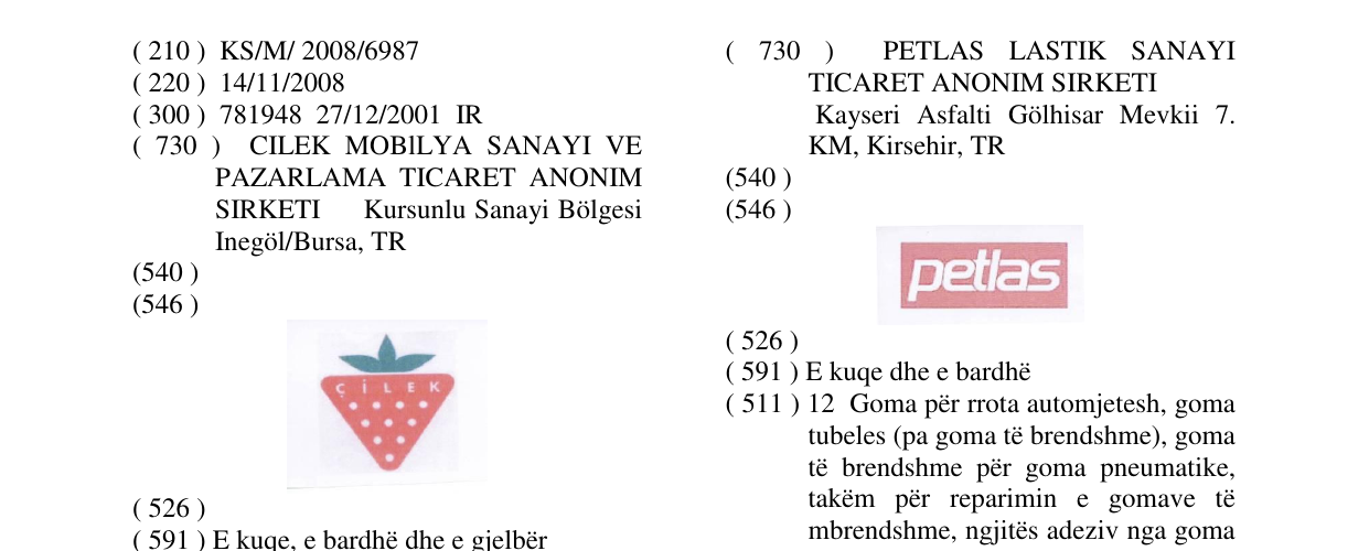 Zëri i markës ÇILEK në buletin