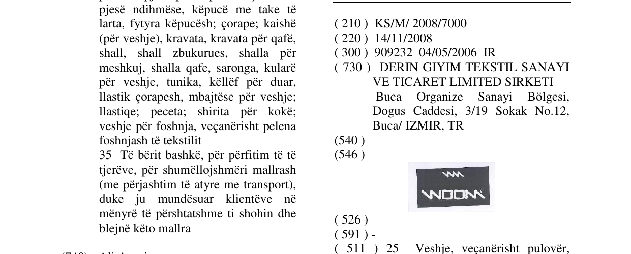 Zëri i markës WOOM në buletin