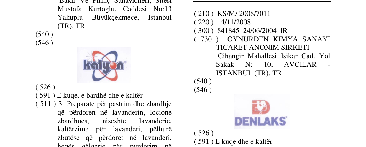 Zëri i markës DANLAKS në buletin