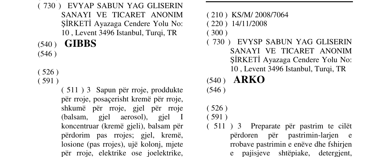 Zëri i markës ARKO në buletin