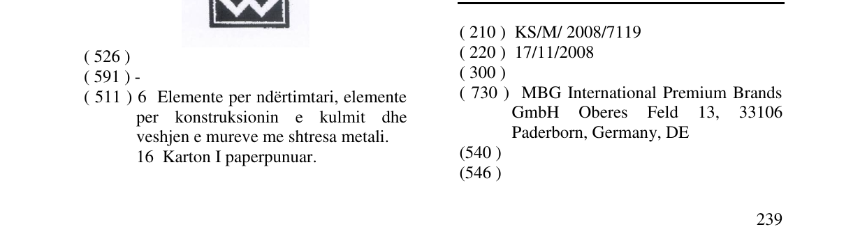 Zëri i markës SALITOS në buletin