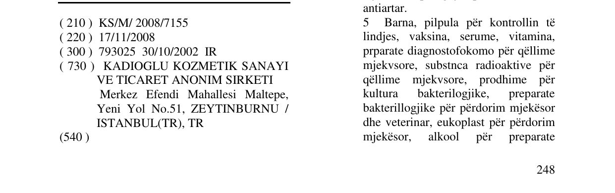 Zëri i markës Markë figurative në buletin