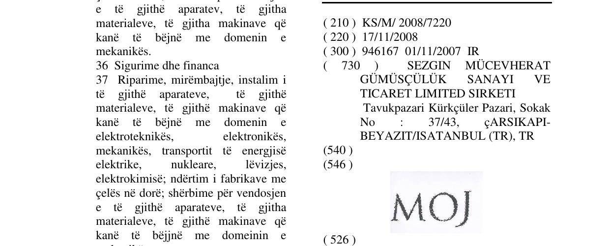Zëri i markës MOJ në buletin