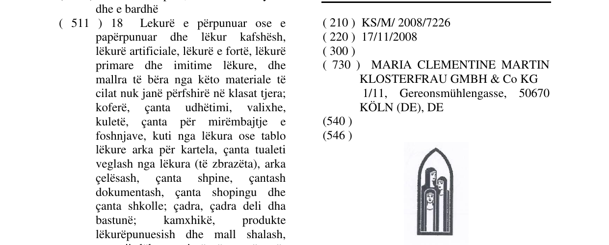 Zëri i markës Markë figurative në buletin