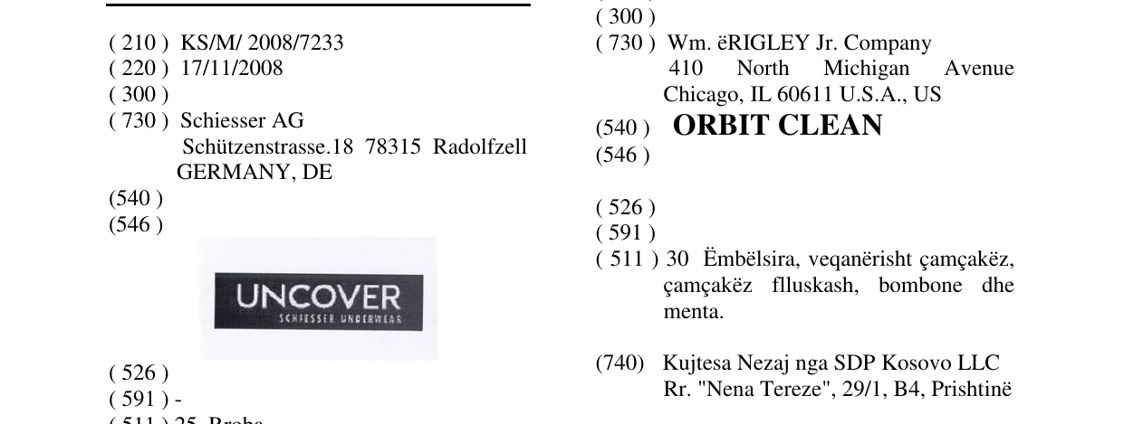 Zëri i markës UNCOVER në buletin