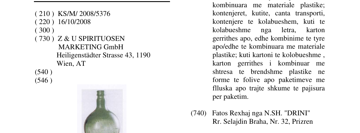Zëri i markës Markë figurative në buletin
