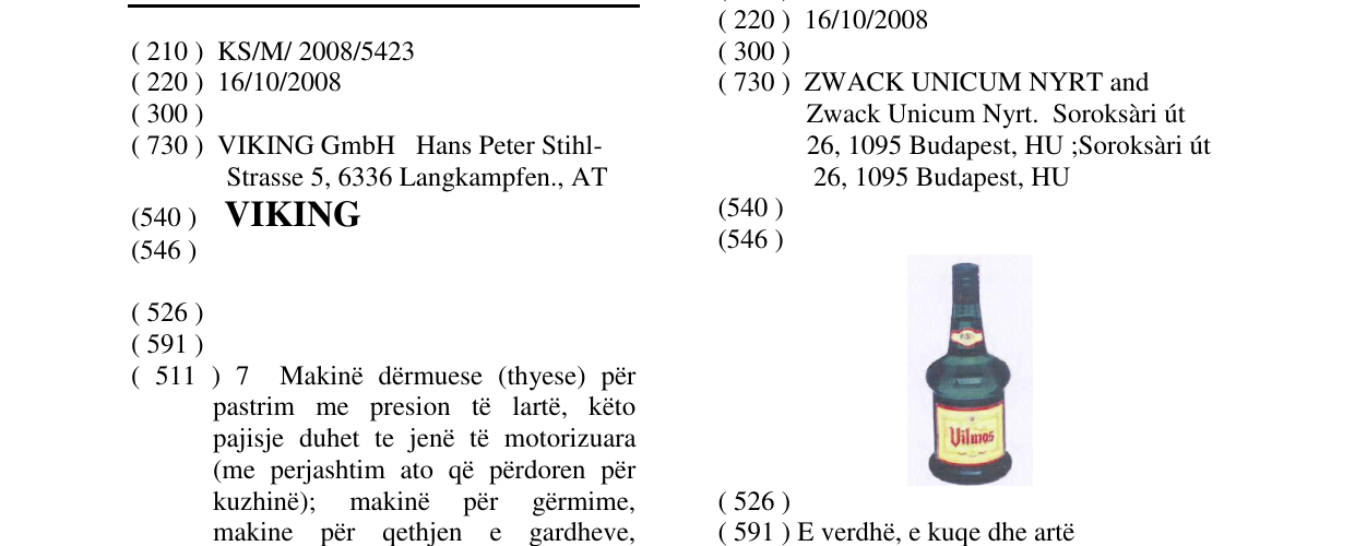 Zëri i markës VIKING në buletin