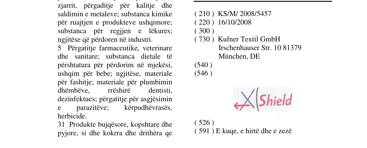 Zëri i markës X Shield në buletin