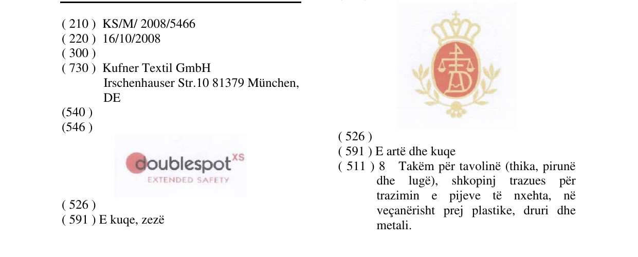 Zëri i markës DOUBLESPOT në buletin