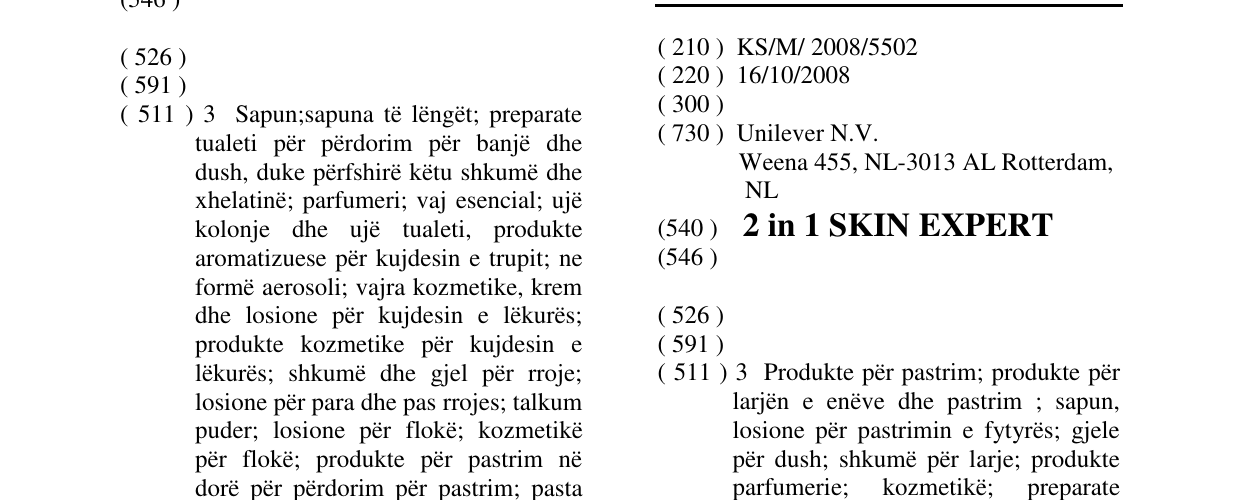 Zëri i markës 2 in 1 SKIN EXPERT në buletin