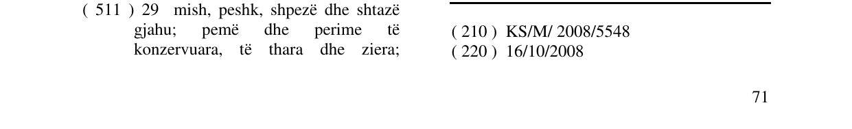 Zëri i markës GLORIX në buletin