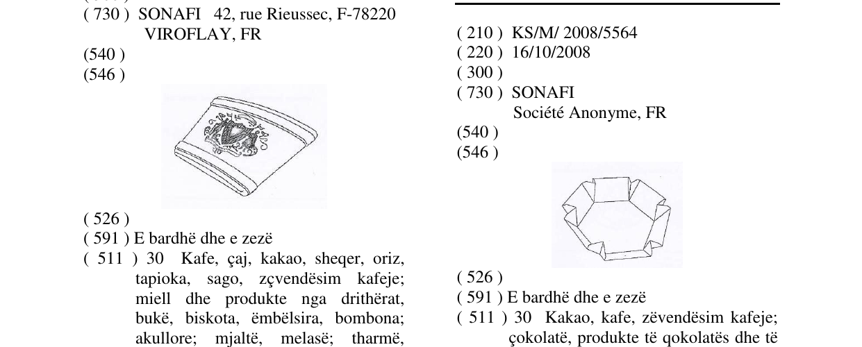 Zëri i markës Markë figurative në buletin
