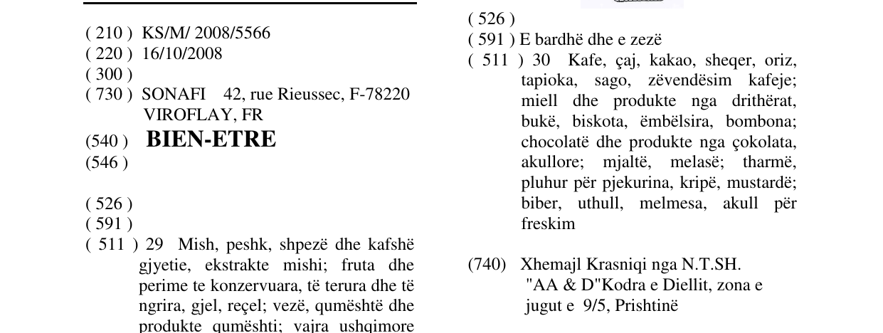 Zëri i markës BIEN-ETRE në buletin