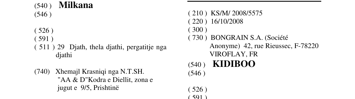 Zëri i markës KIDIBOO në buletin