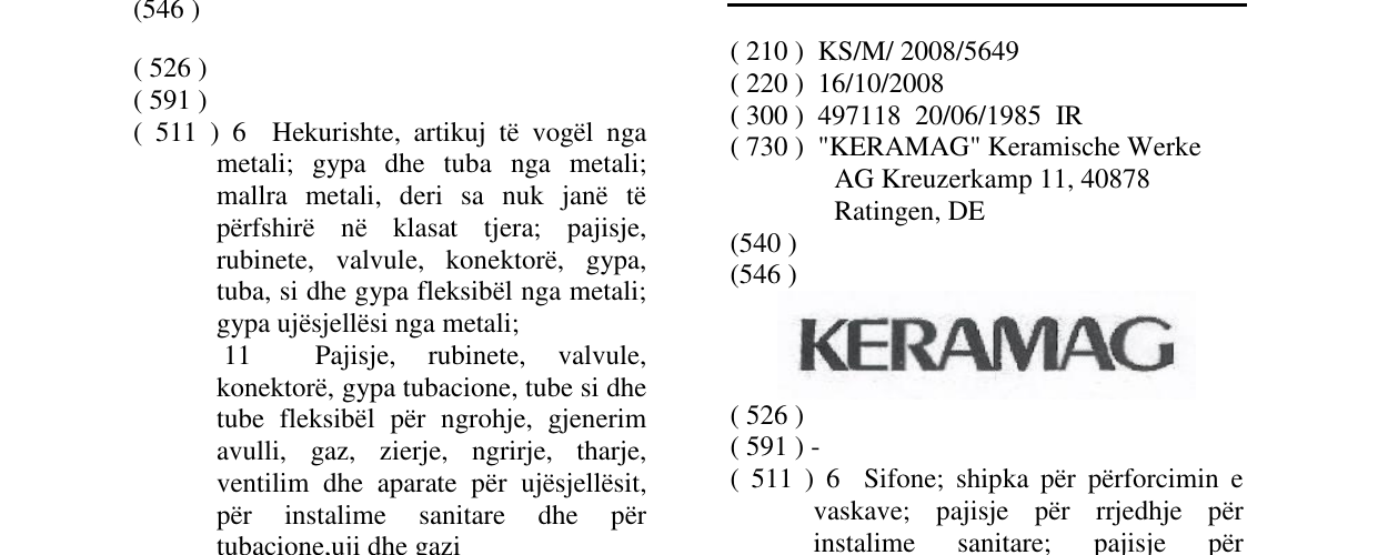 Zëri i markës Markë figurative në buletin
