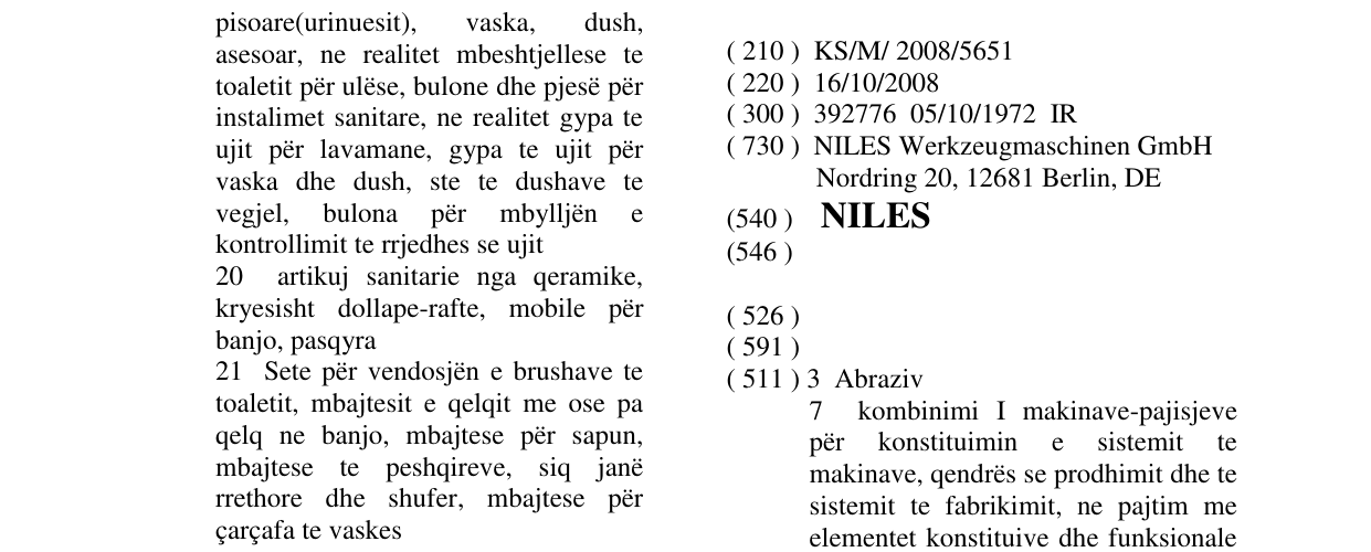 Zëri i markës NILES në buletin