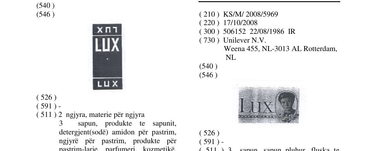 Zëri i markës LUX në buletin