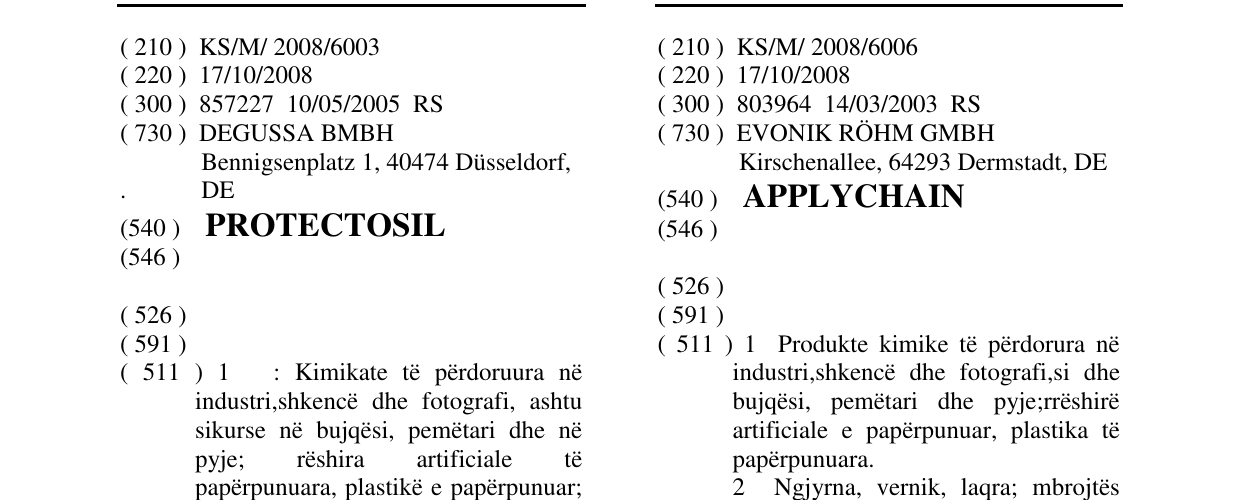 Zëri i markës APPLYCHAIN në buletin